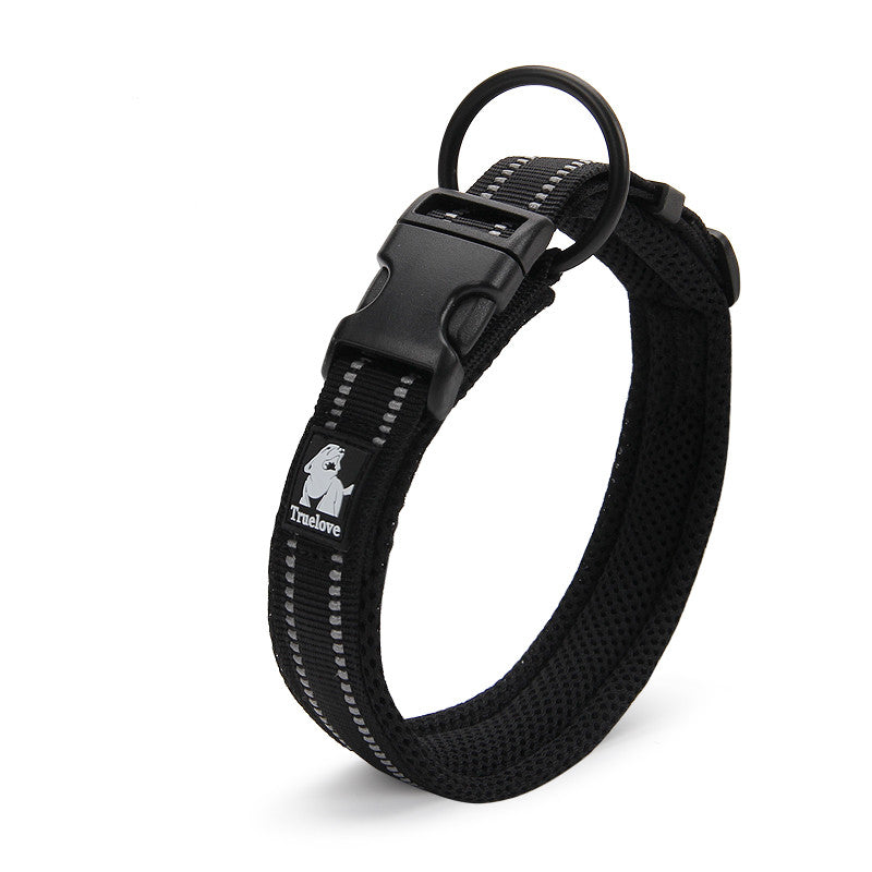 Padded mesh dog collar