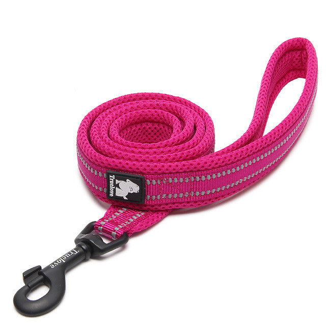 Padded reflective leash