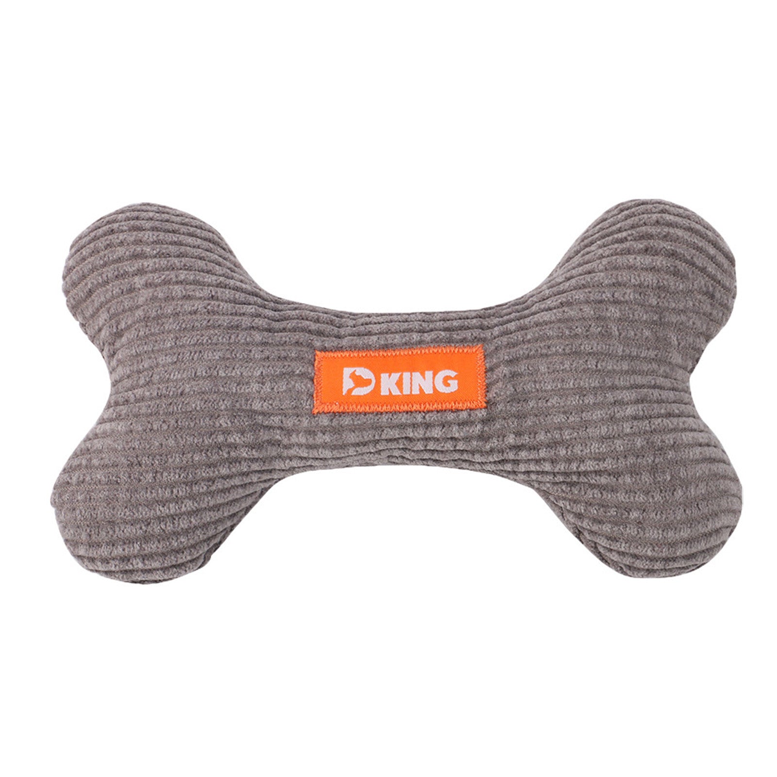 Corduroy Squeaky Bone Dog Toy