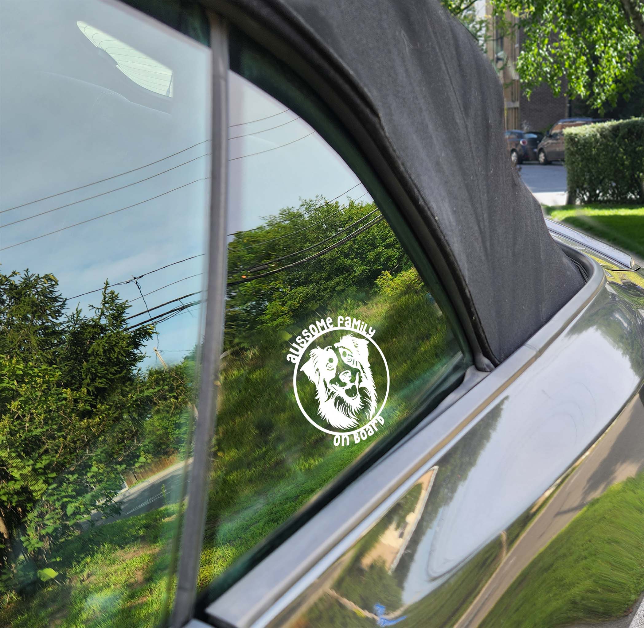 Car decal for an Aussome family