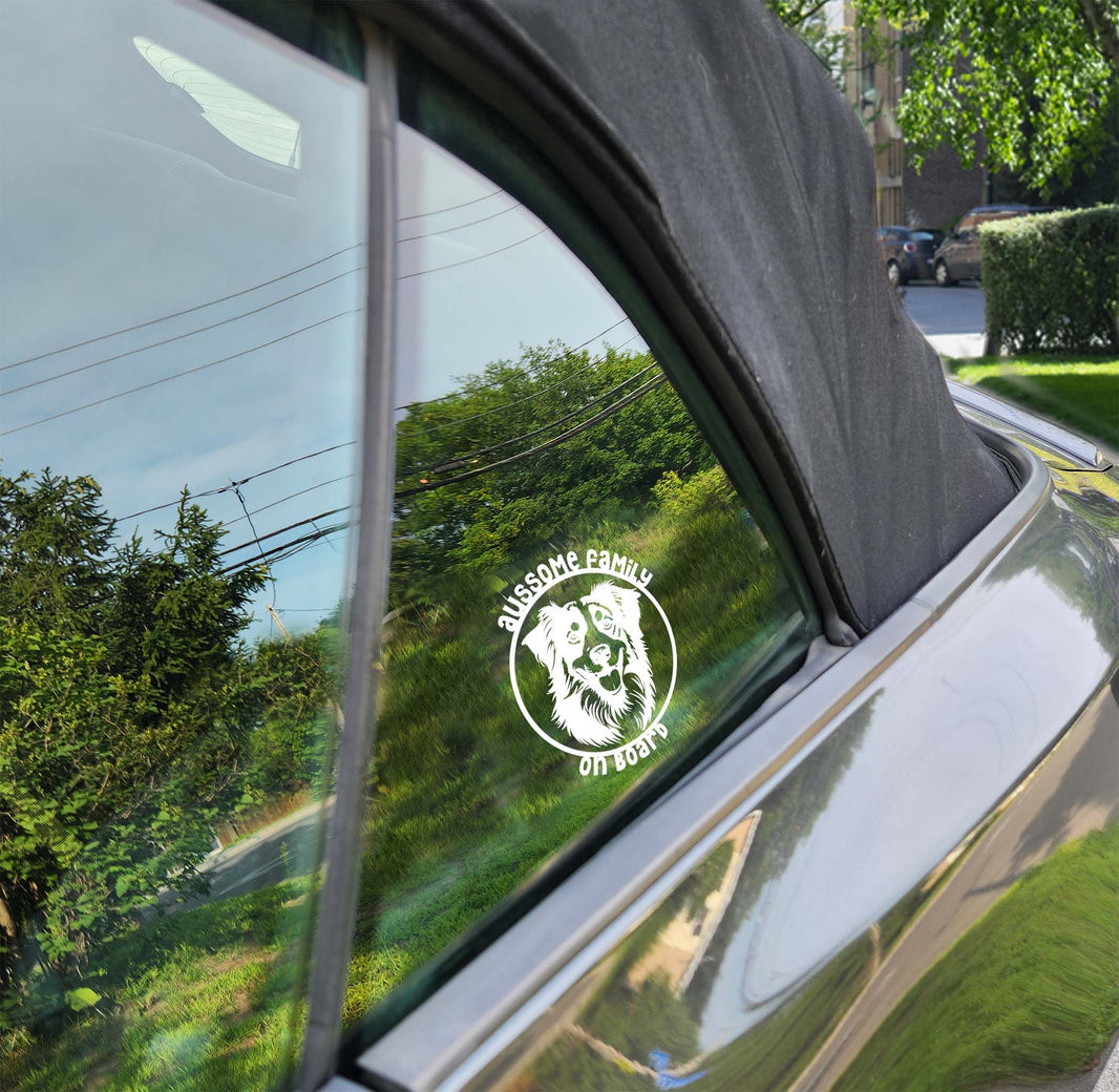Car decal for an Aussome family
